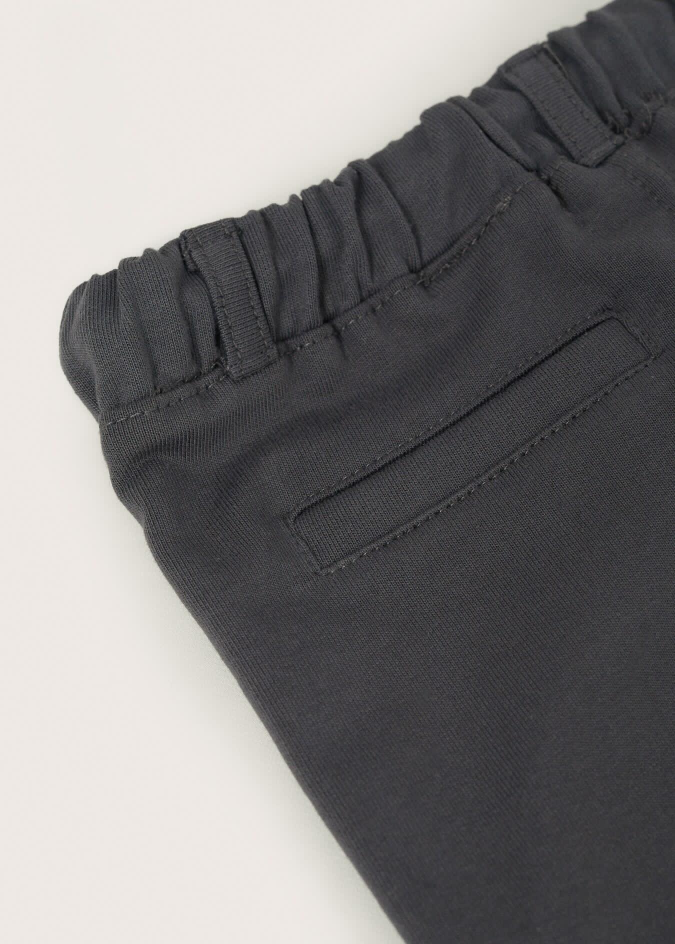 DARK GREY BUTTON SHORTS