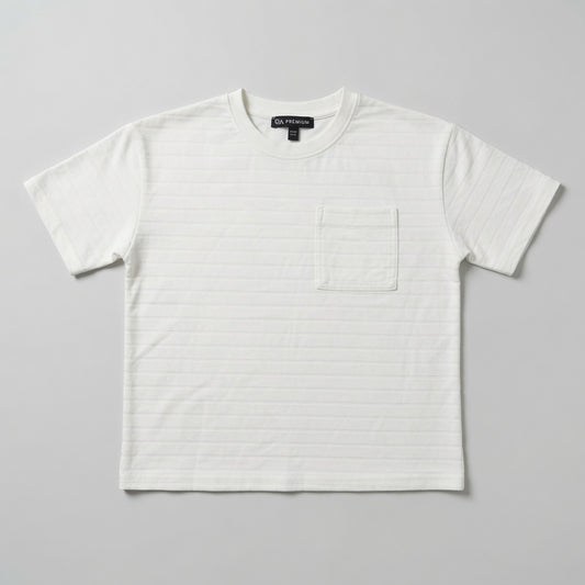 POCKET STYLE DROP SHOULDER OFFWHITE T-SHIRT