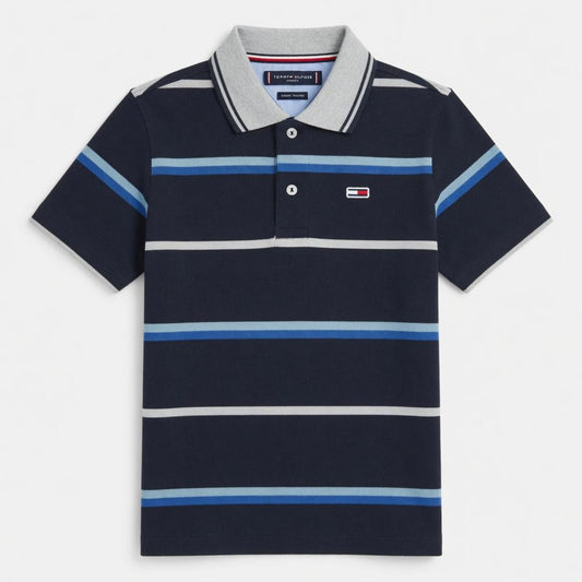 BLACK STRIPES POLO SHIRT