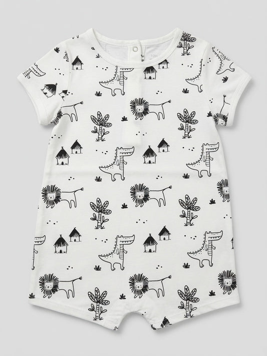 JUNGLE PRINT ROMPER