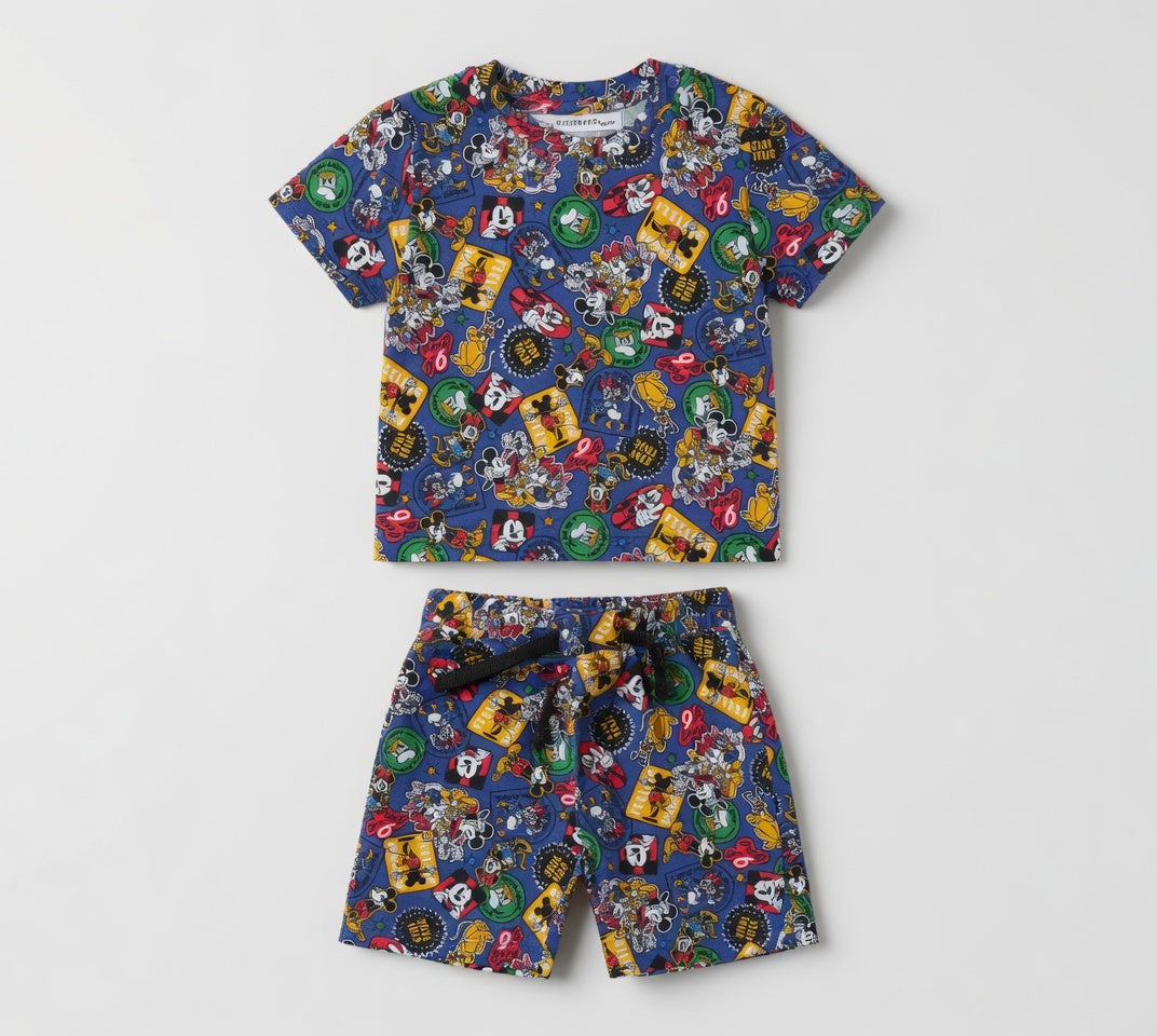 MICKEY ALLOVER PRINT 2pc SET
