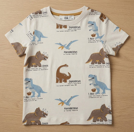DINO THEME T-SHIRT