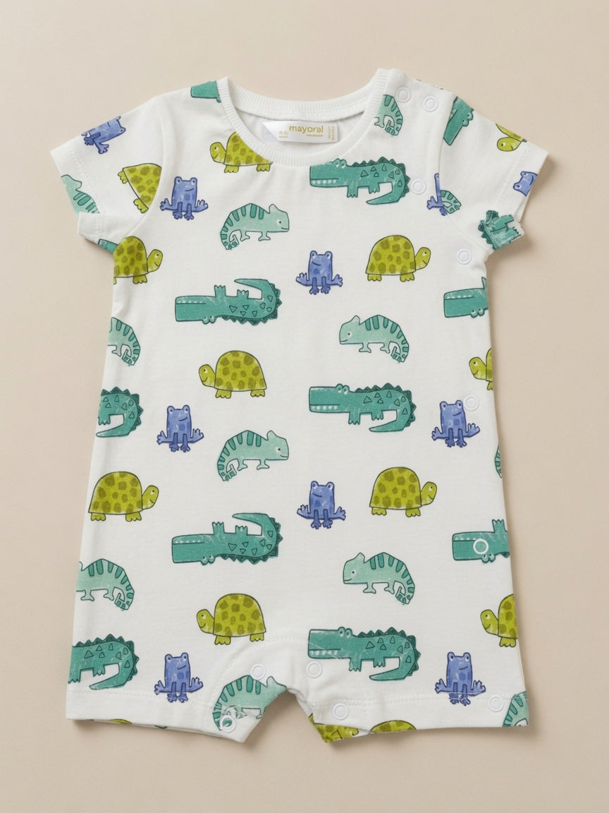 CROCODILE PRINT ALLOVER ROMPER