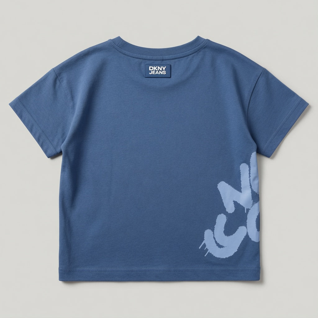 DK PRINTED BLUE T-SHIRT