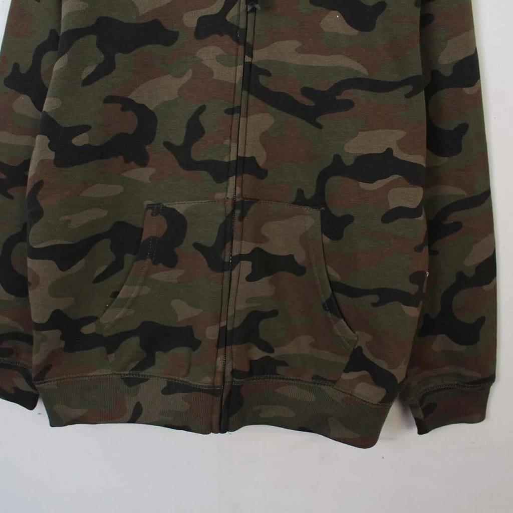 CAMOUFLAGE ZIPPER HOOD