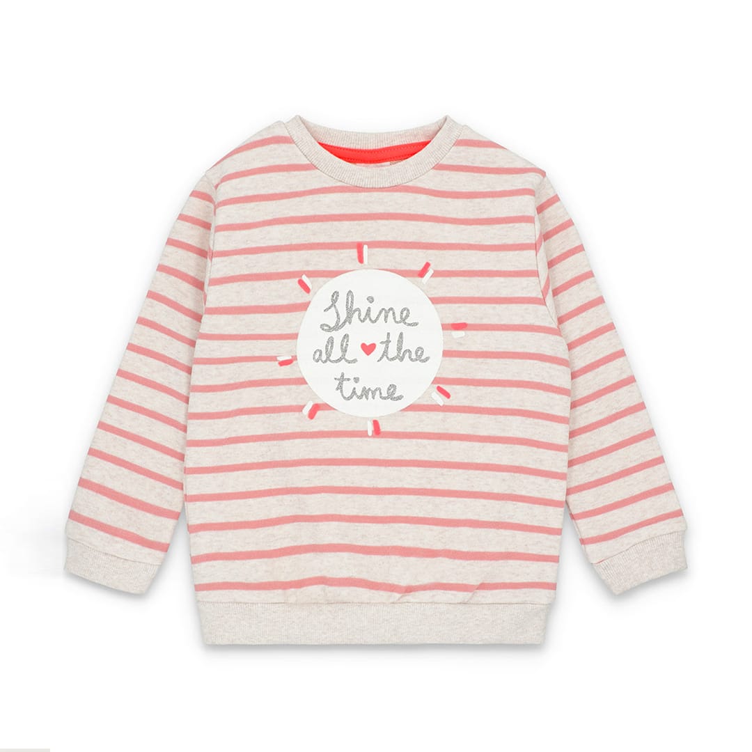 shine all the time pink sweatshirt