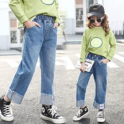Loose Bottom Denim Pants 