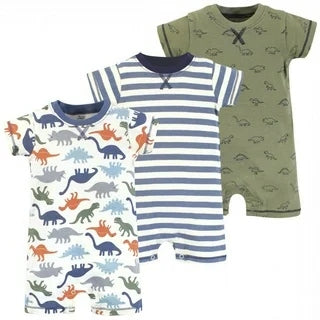  Dino All-over Print Rompers