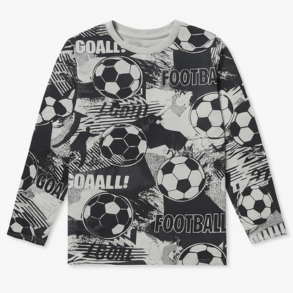 FOOTBALL FAN GREY T-SHIRT