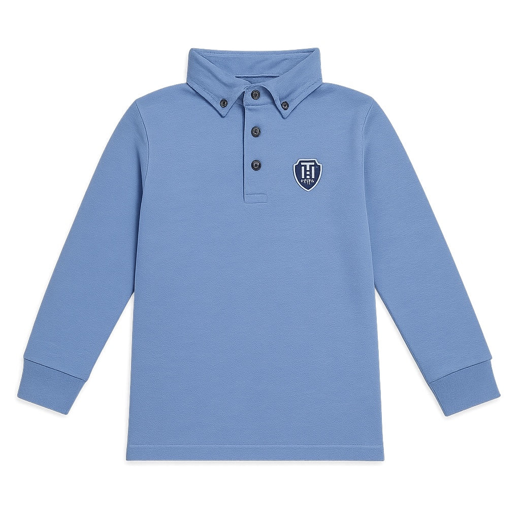 LIGHT BLUE POCKET PATCH POLO SHIRT