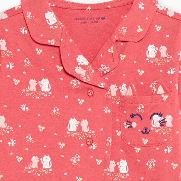 Kitty smile pocket shirt