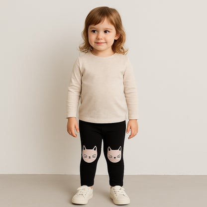 Kitty face leggings