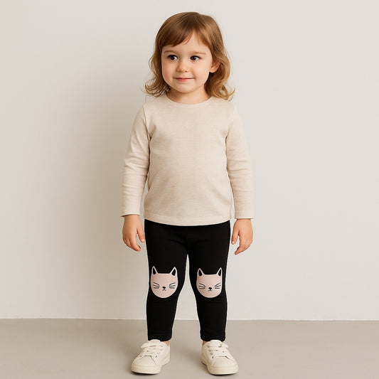 Kitty face leggings