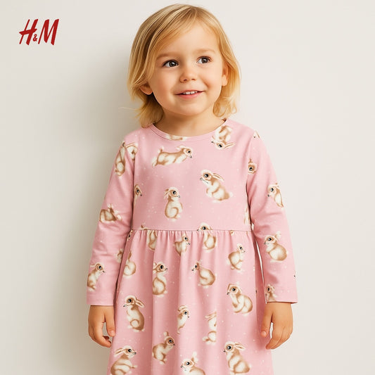 RABBIT BABY PINK FROCK