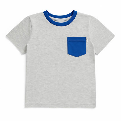 DK POCKET STYLE GREY T-SHIRT