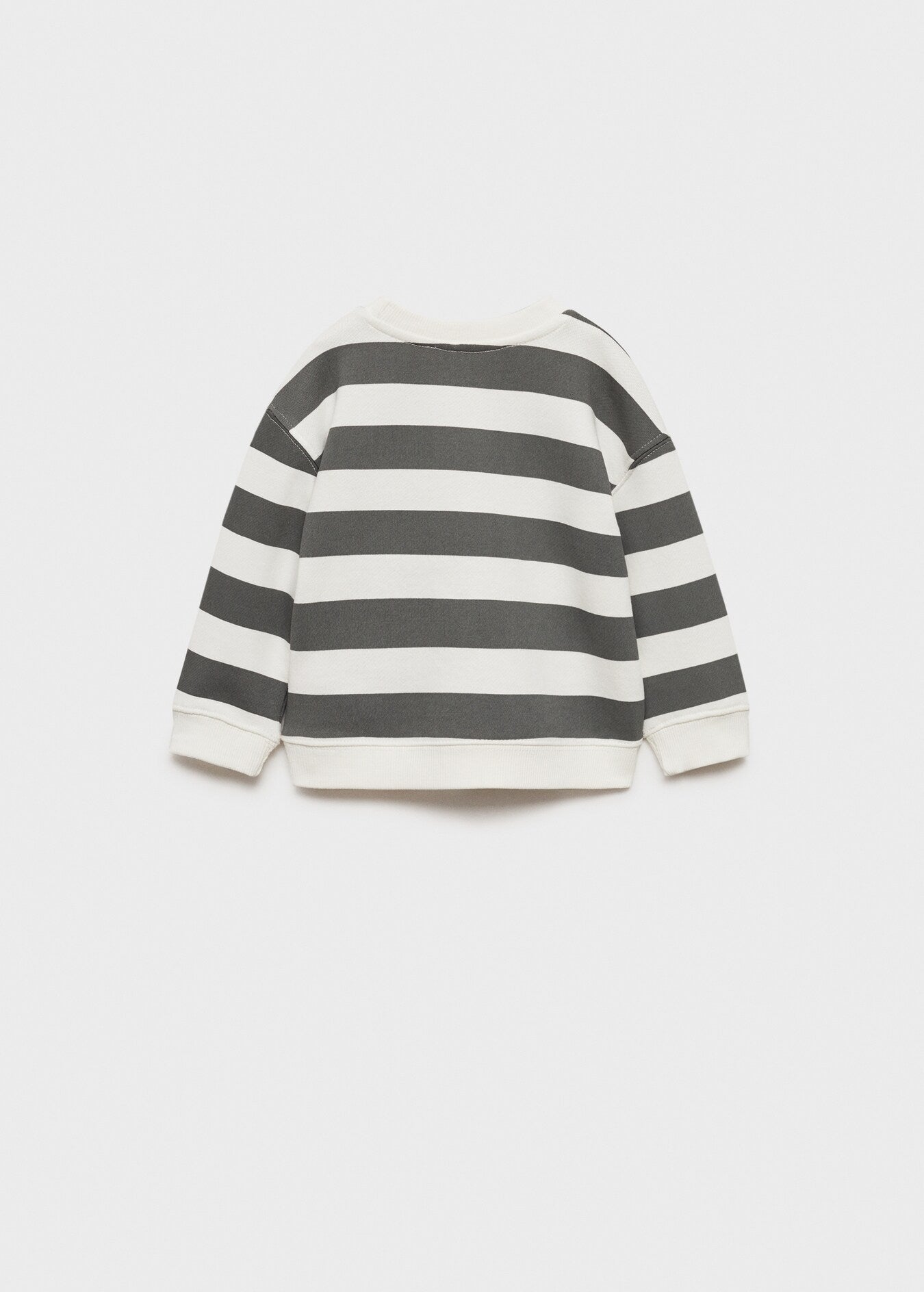 OFFWHITE GREYISH GREEN STRIPE SWEATSHIRT