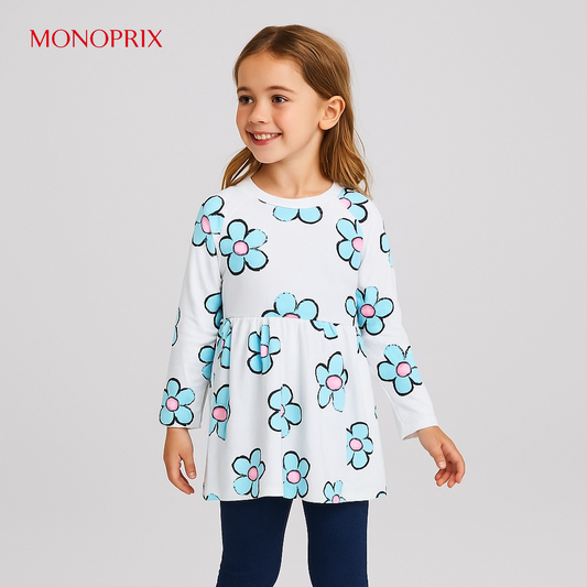 FLORAL FROCK OFFWHITE