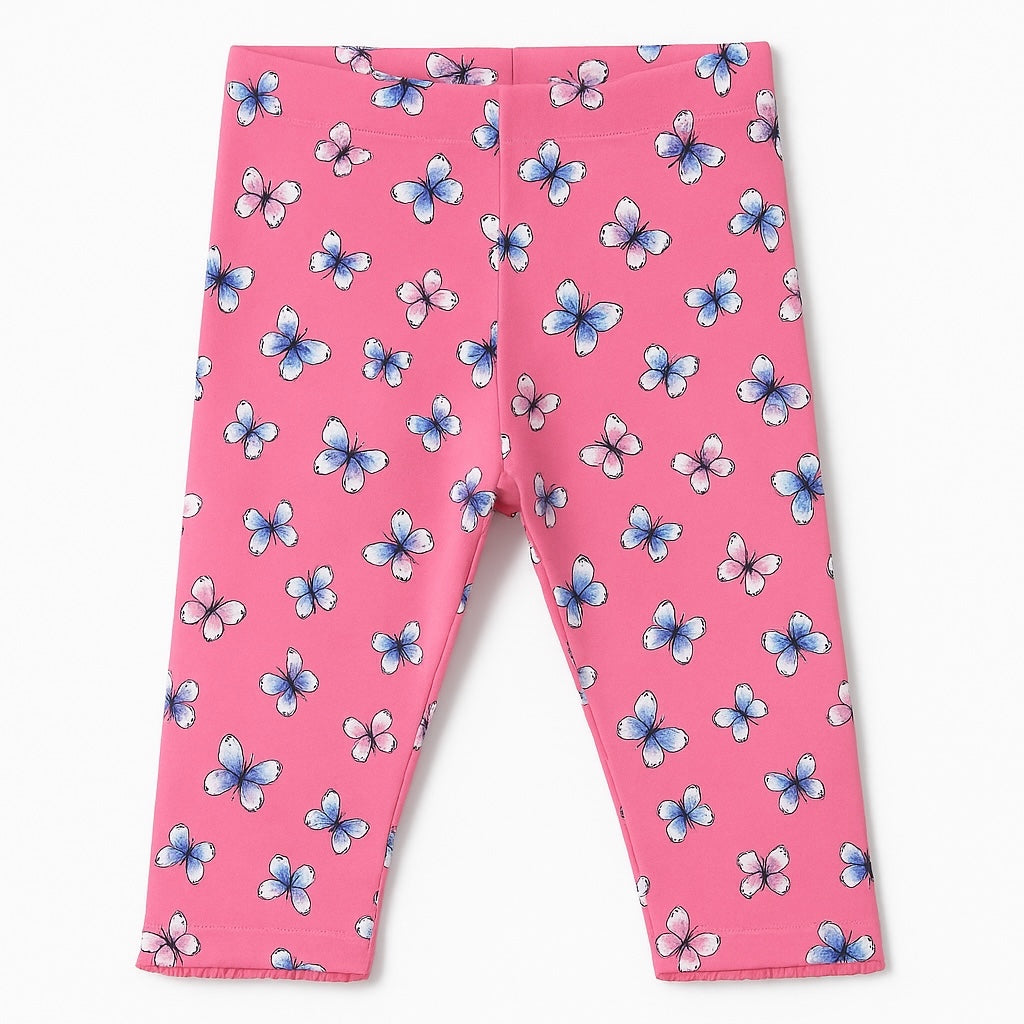 Butterfly pink capri