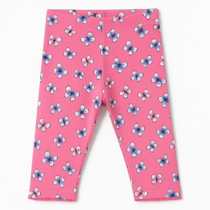 Butterfly pink capri