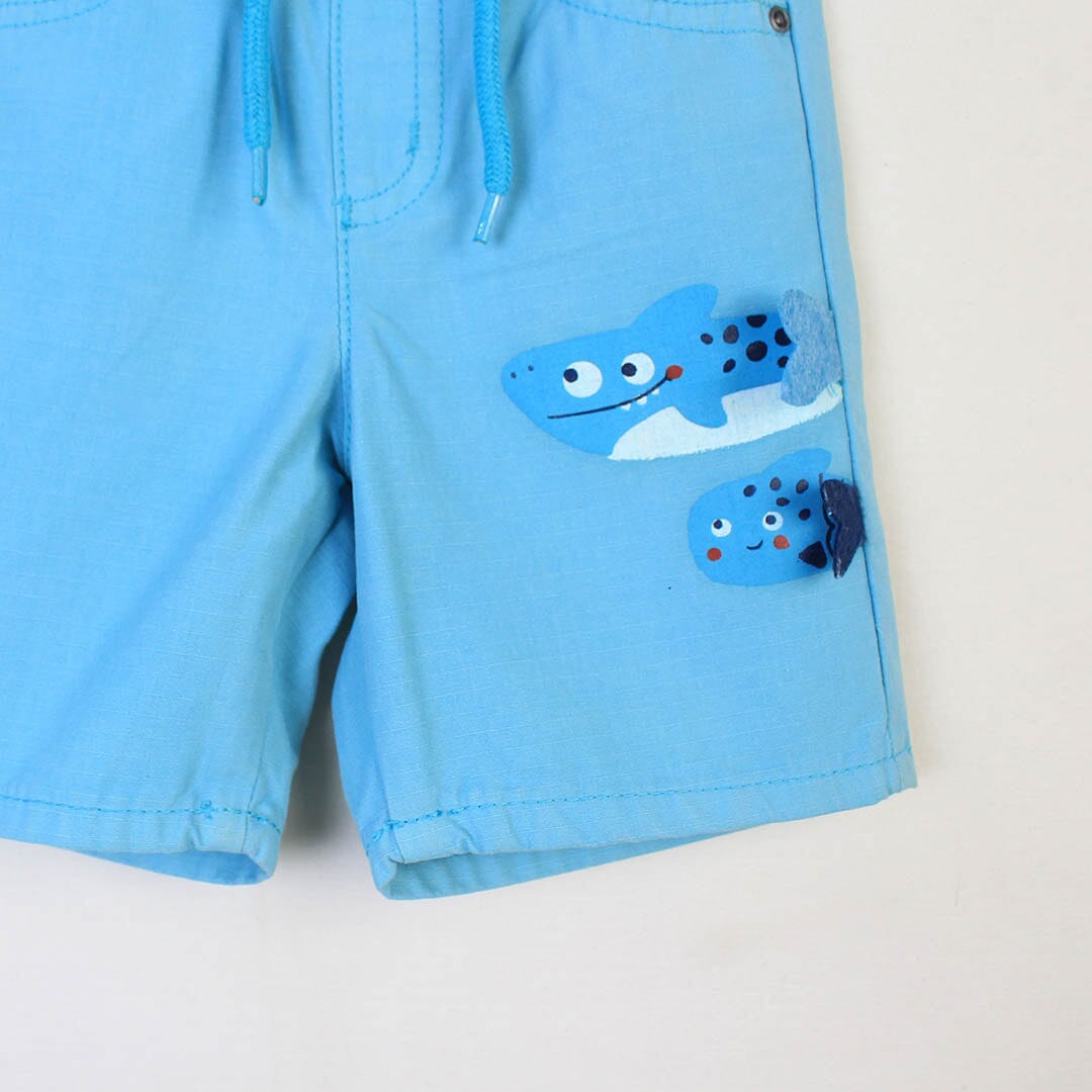 Fish print shorts