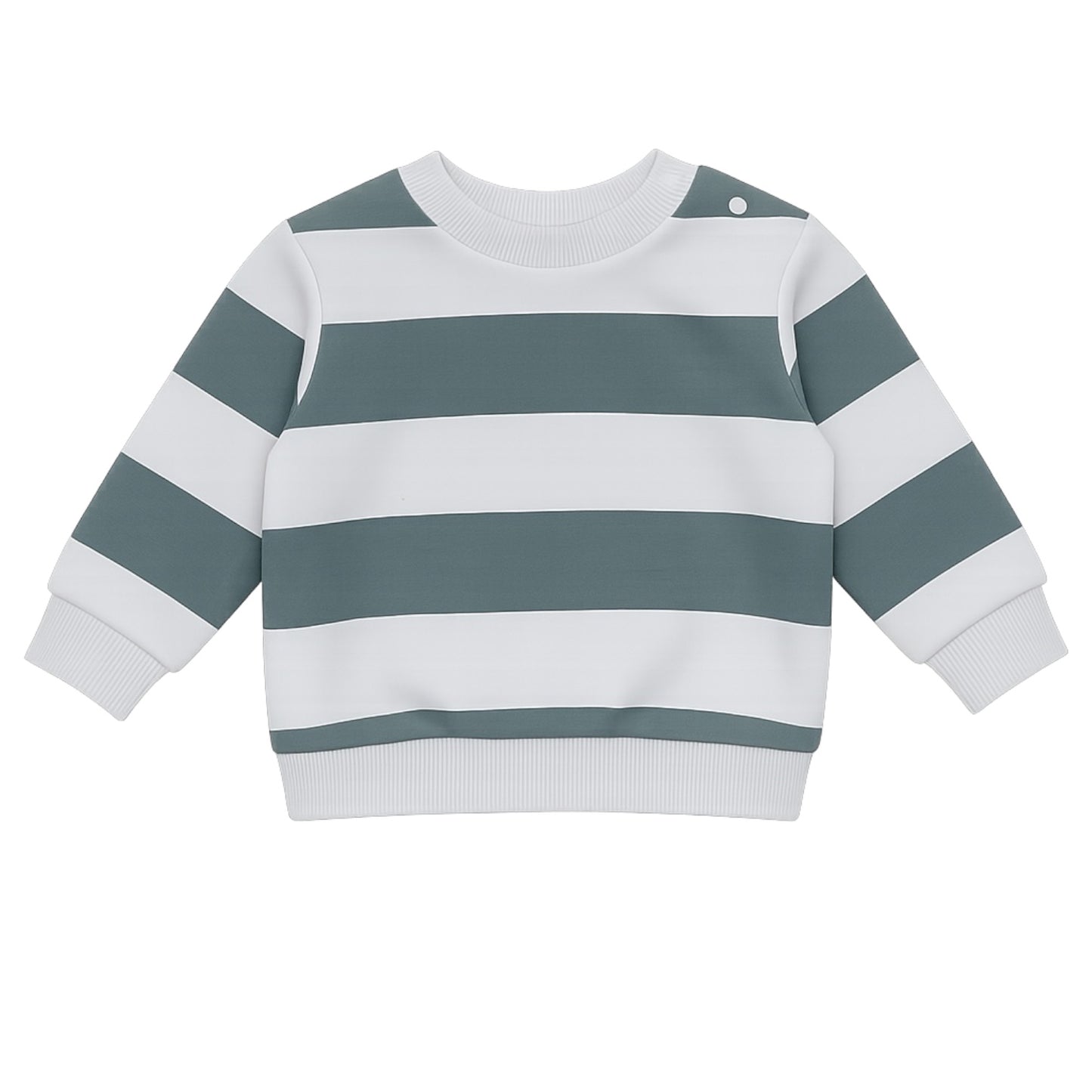 GREEN STRIPES SWEATSHIRT