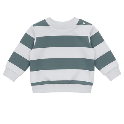 GREEN STRIPES SWEATSHIRT