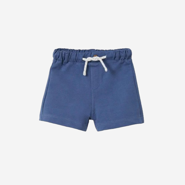 Button navy blue shorts