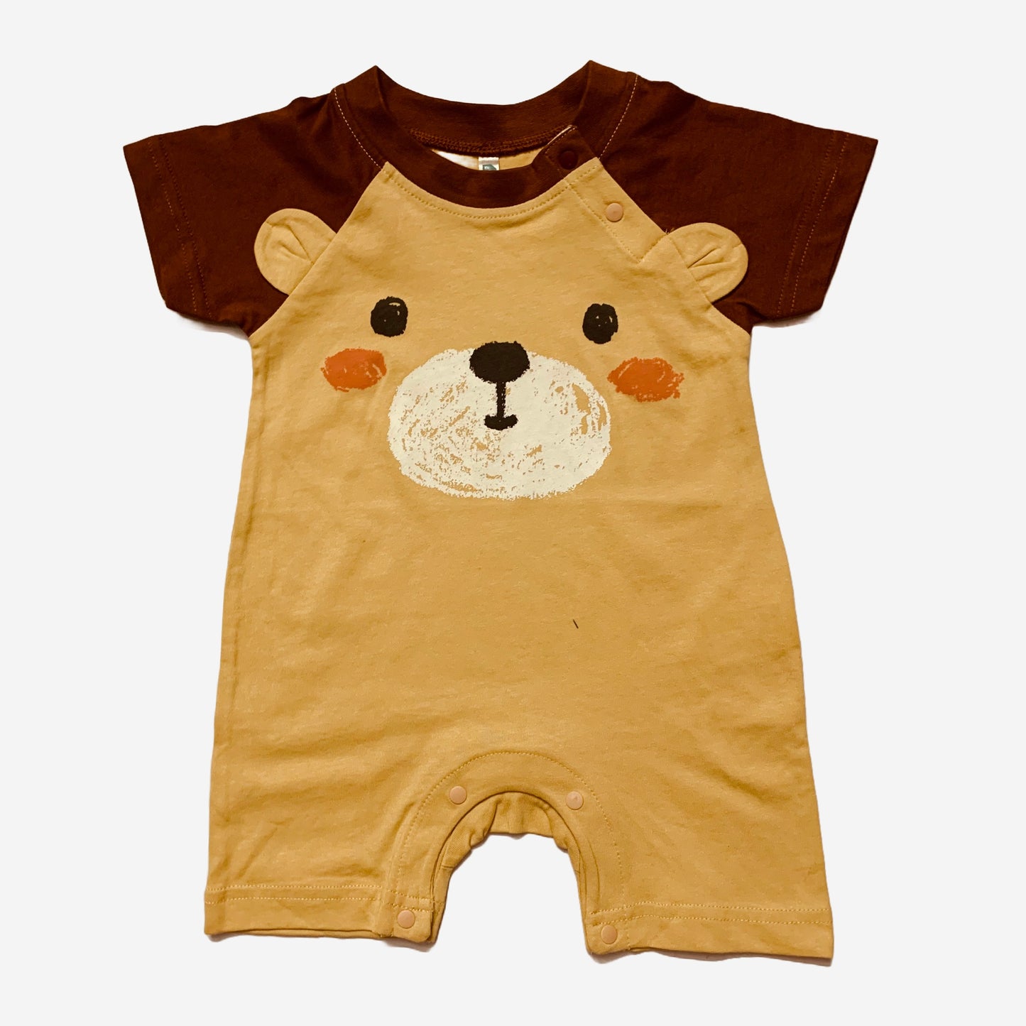 Bear face light brown body suit