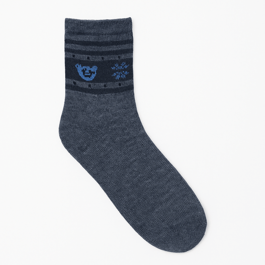 PRINTED GREY SOCKS