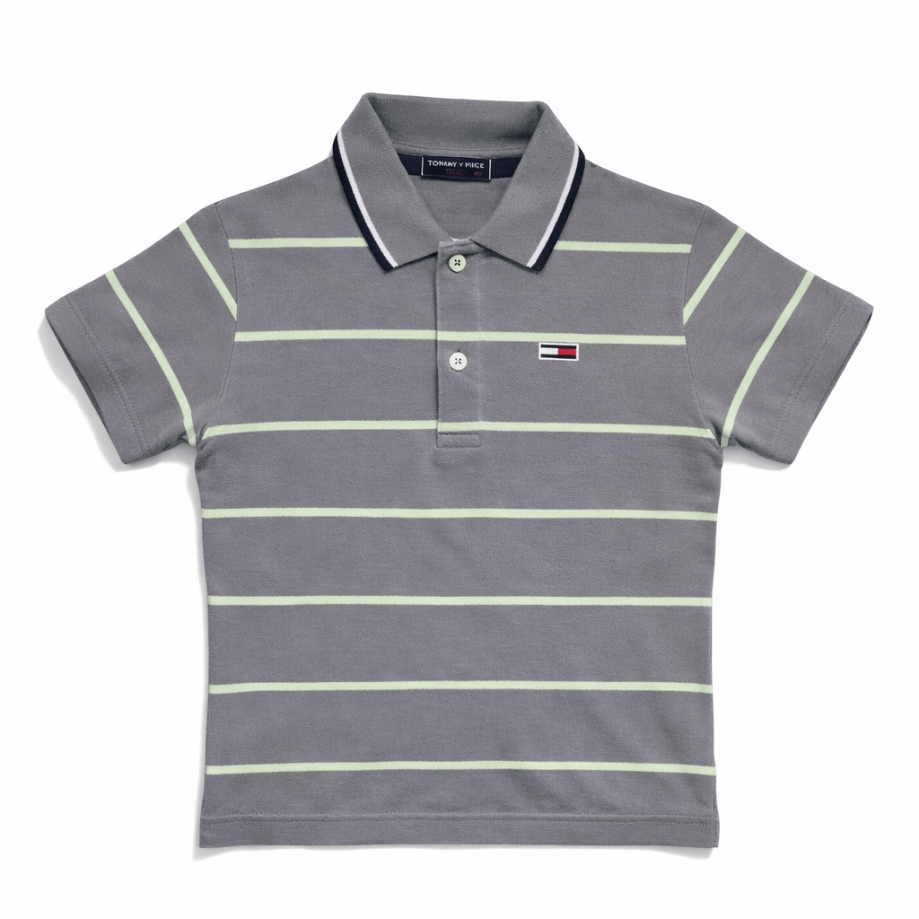 GREEN STRIP POLO SHIRT