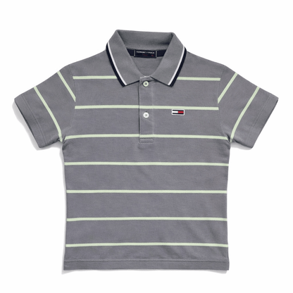 GREEN STRIP POLO SHIRT