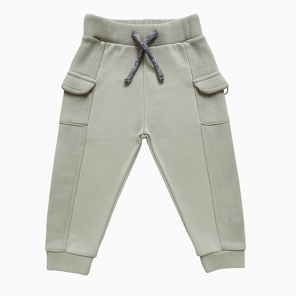 POCKET FASHION GREEN TROUSER
