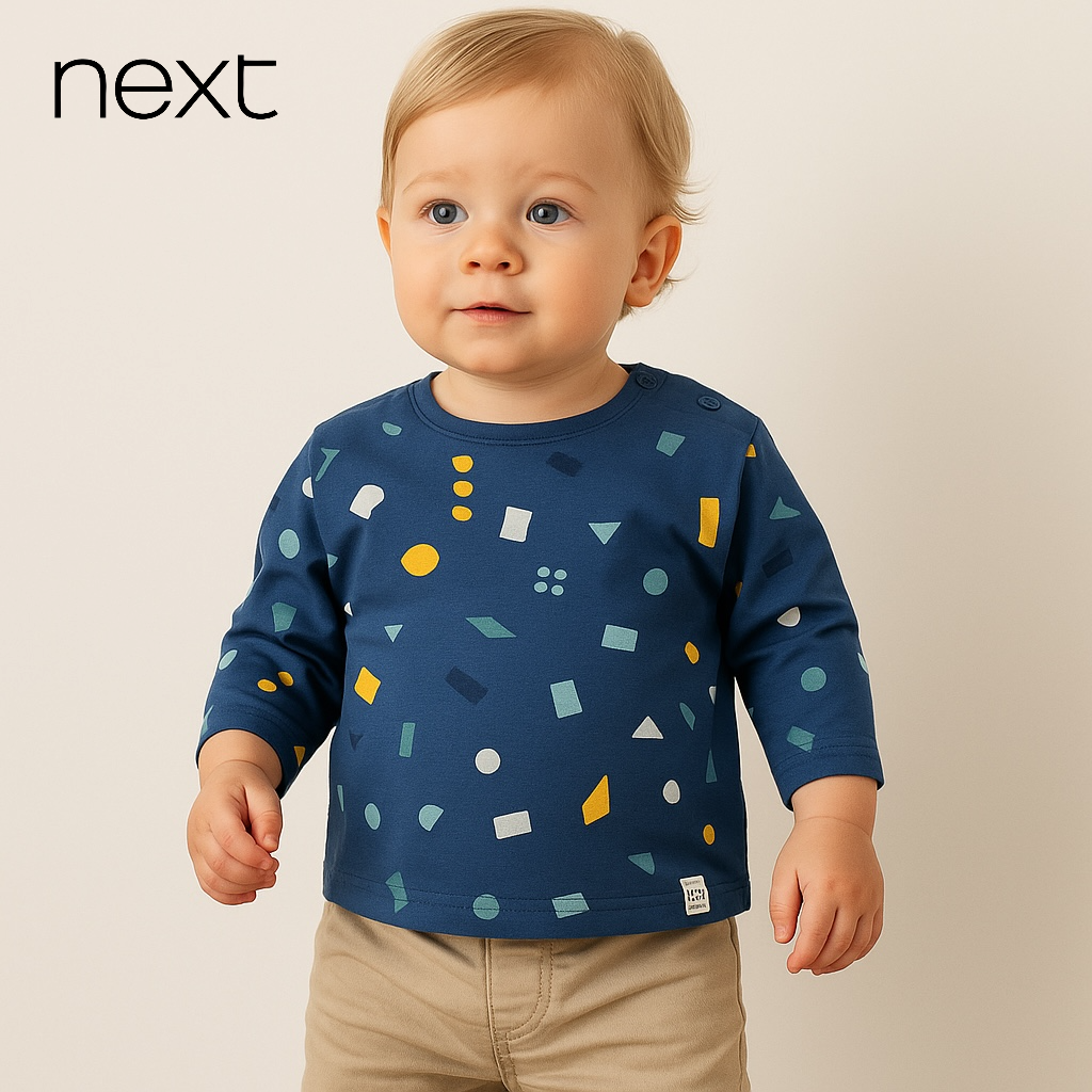 ALLOVER PRINTED BLUE T-SHIRT