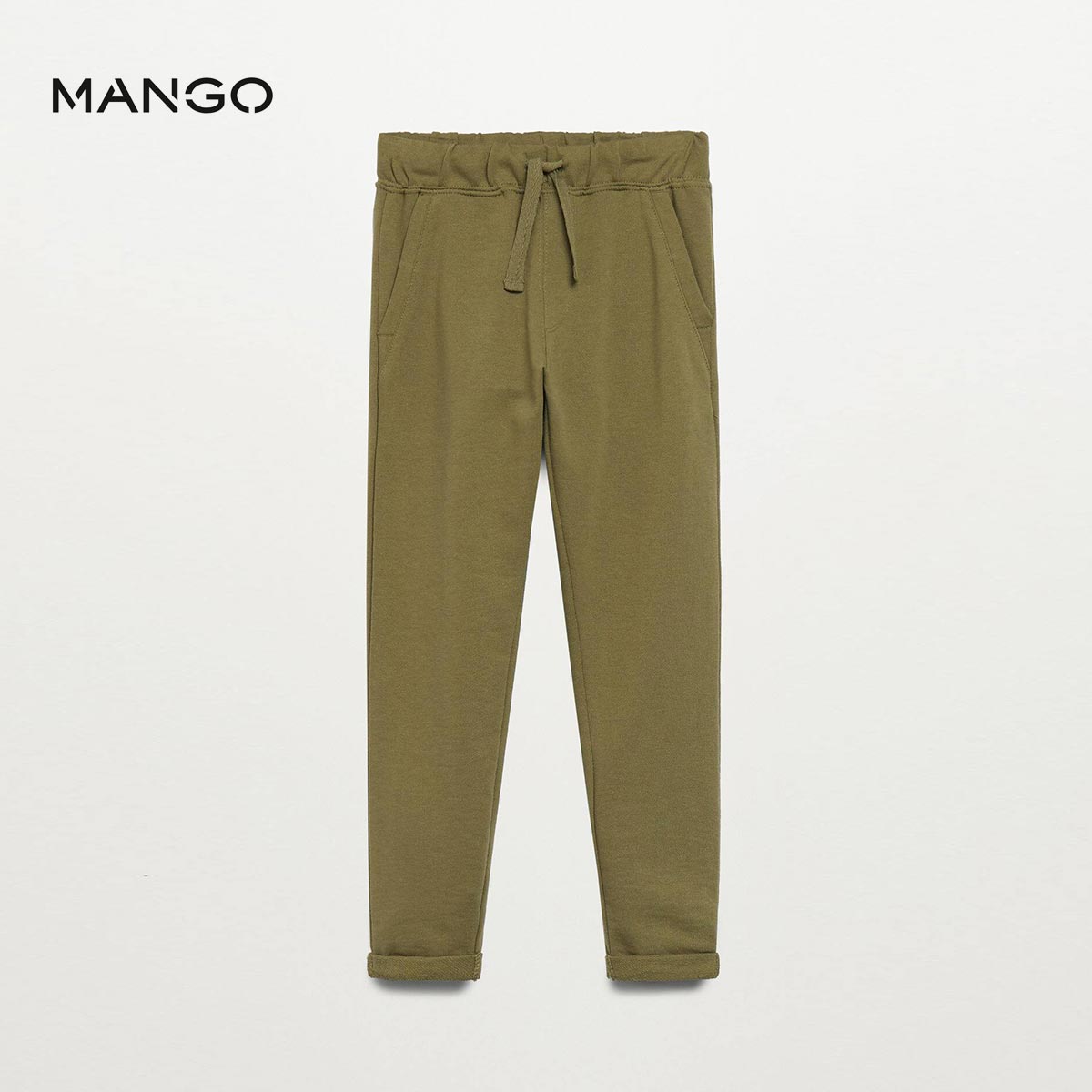 M FOLDED BOTTOM TROUSER GREEN