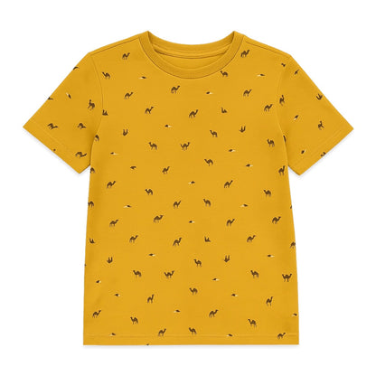 Camel print t-shirt