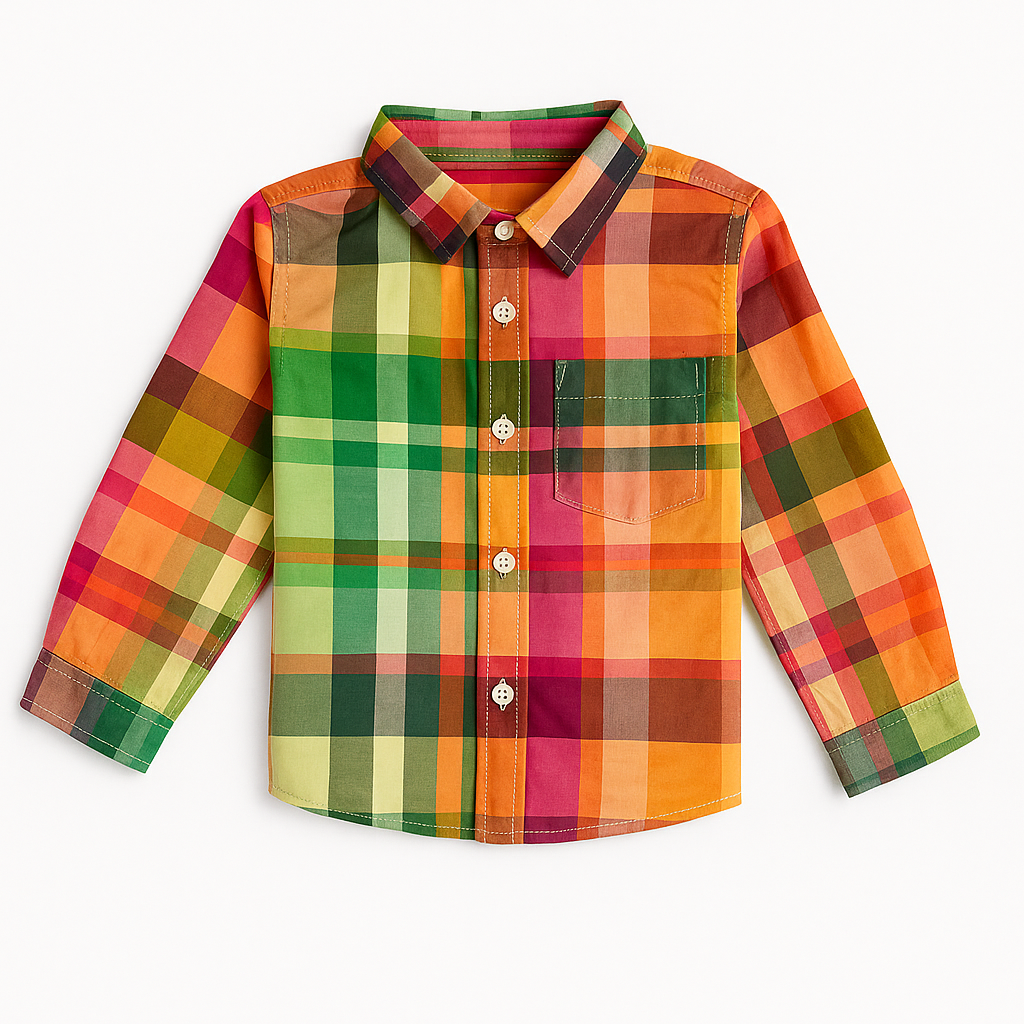 COLOURFUL CHECK CASUAL SHIRT