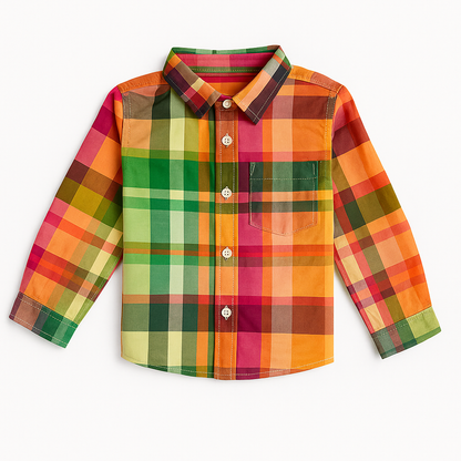 COLOURFUL CHECK CASUAL SHIRT