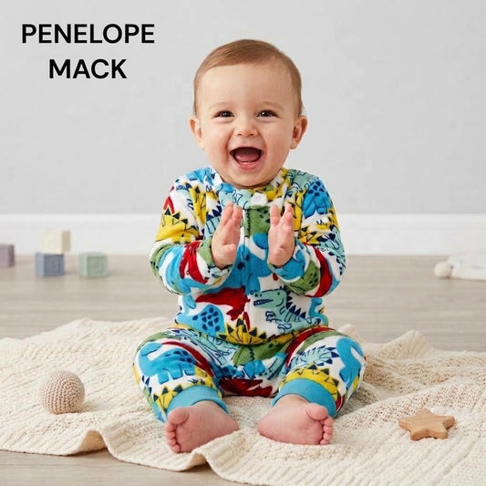 DINO VELVET FABRIC ROMPER
