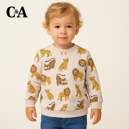 LION PRINT SWEATSHIRT