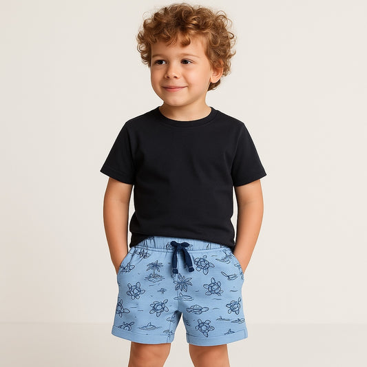 Turtle Print Shorts