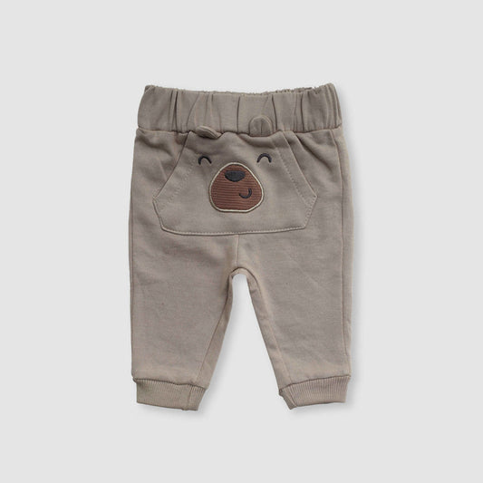 TEDDY FACE KANGAROO POCKET SKIN TROUSER