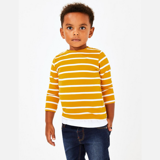 Yellow stripe t-shirt