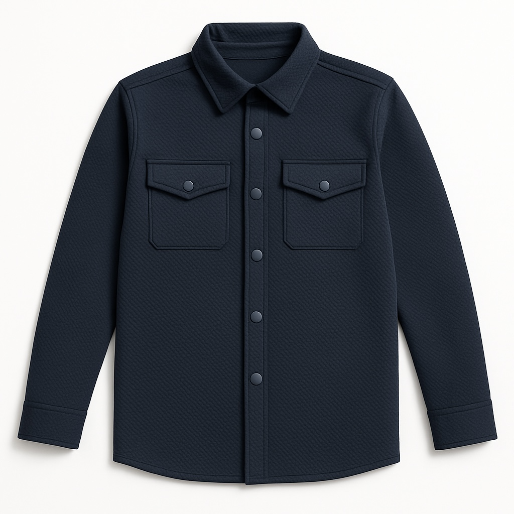 POCKET STYLE PATTERN FABRIC SHIRT