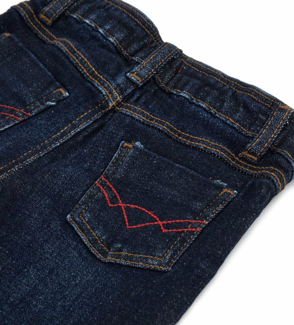 Embroidery denim pant