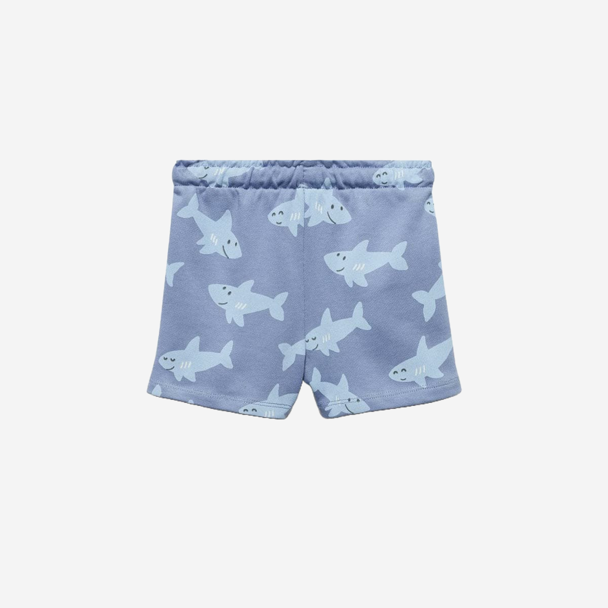 Shark print blue shorts