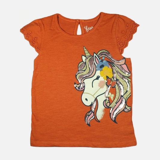 Unicorn embroidery t-shirt