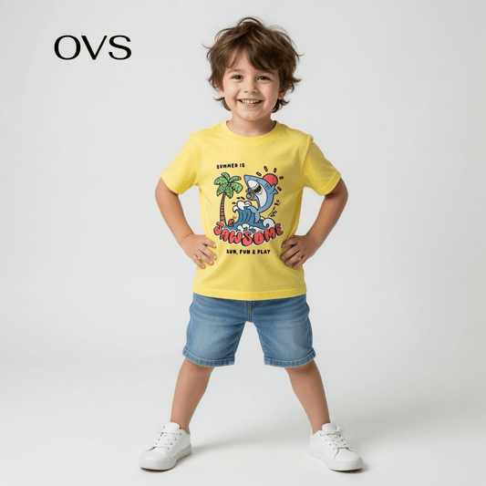 SHARK YELLOW T-SHIRT