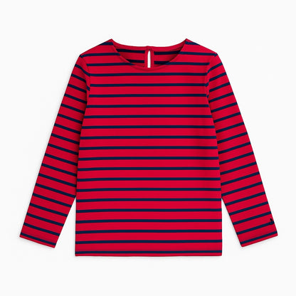 Maroon stripe t-shirt