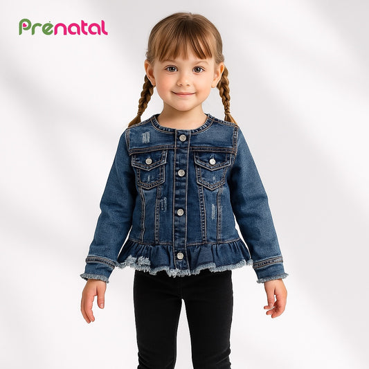COLLARLESS DENIM JACKET