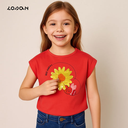 Flip embroidery t-shirt